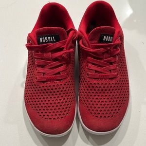 Rare red suede nobull women’s size 7.